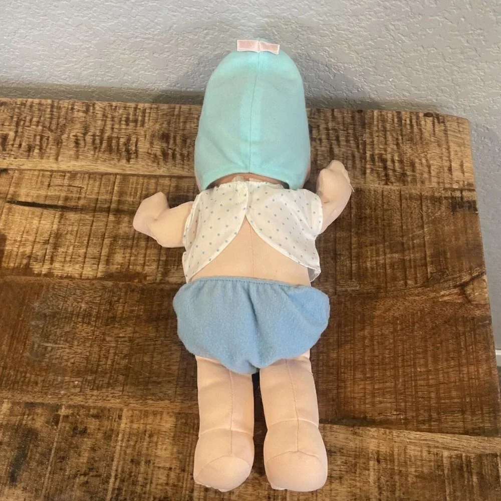 Vintage Mattel 1991 Magic Nursery Newborn Baby Doll and Pajamas and Bonnet